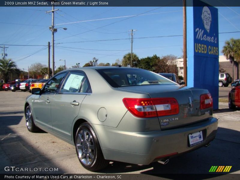 Moss Green Metallic / Light Stone 2009 Lincoln MKZ Sedan