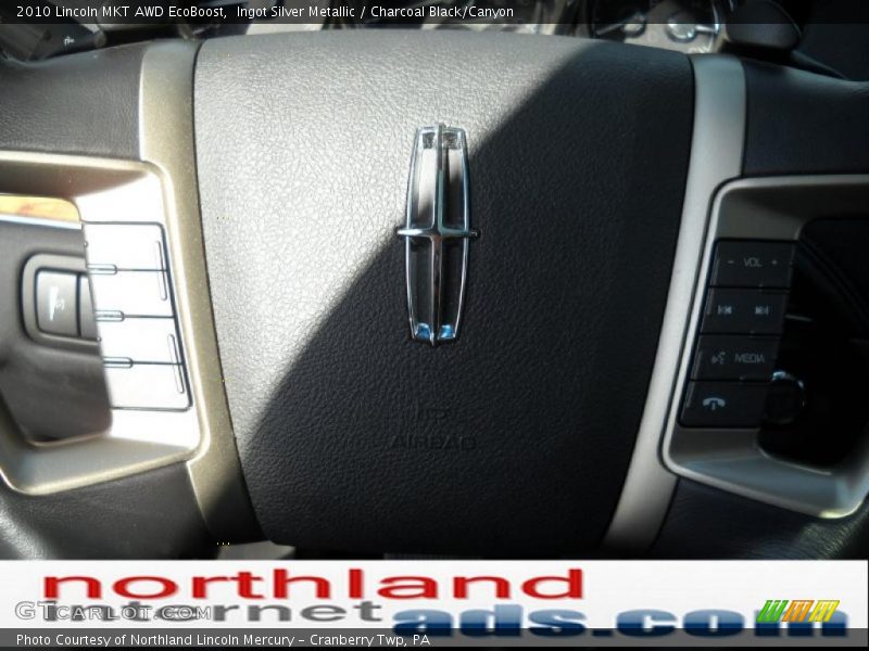 Ingot Silver Metallic / Charcoal Black/Canyon 2010 Lincoln MKT AWD EcoBoost