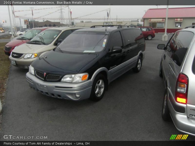 Blue Black Metallic / Gray 2001 Pontiac Montana Convenience