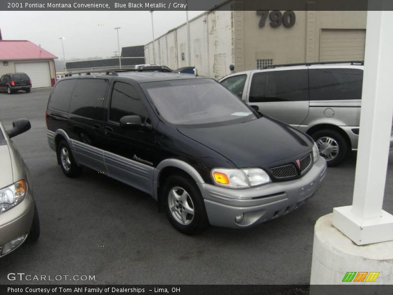 Blue Black Metallic / Gray 2001 Pontiac Montana Convenience