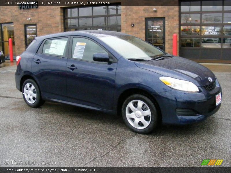 Nautical Blue Metallic / Dark Charcoal 2010 Toyota Matrix 1.8