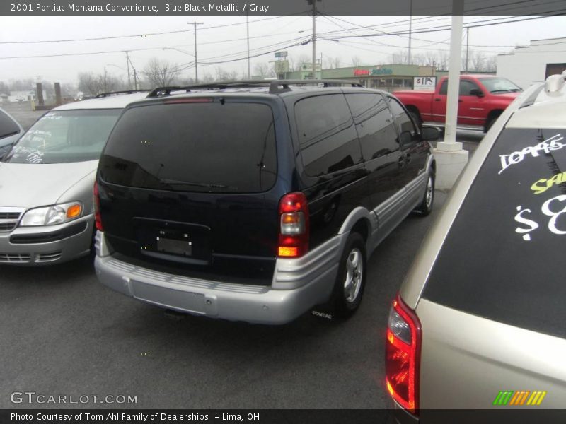 Blue Black Metallic / Gray 2001 Pontiac Montana Convenience