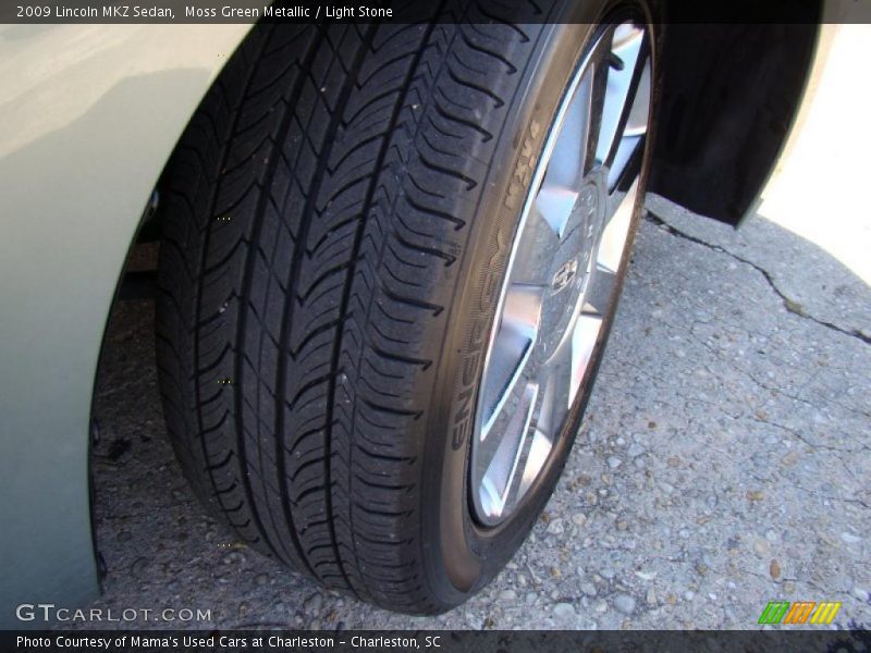 Moss Green Metallic / Light Stone 2009 Lincoln MKZ Sedan
