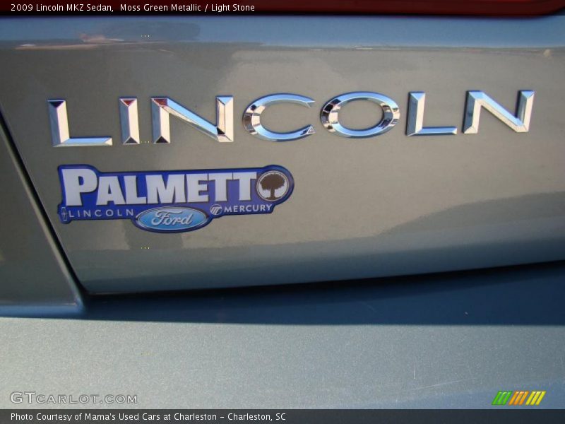 Moss Green Metallic / Light Stone 2009 Lincoln MKZ Sedan