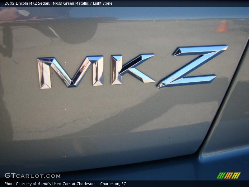 Moss Green Metallic / Light Stone 2009 Lincoln MKZ Sedan