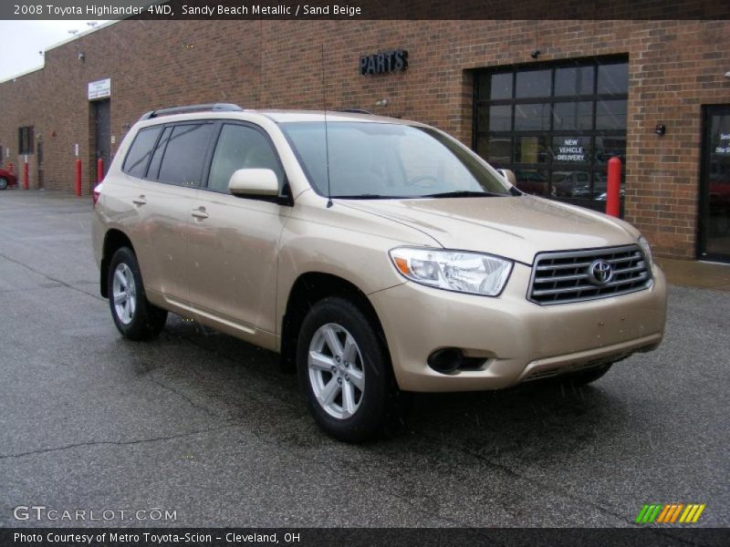 Sandy Beach Metallic / Sand Beige 2008 Toyota Highlander 4WD