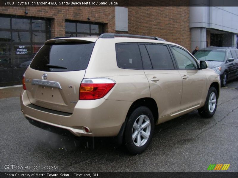 Sandy Beach Metallic / Sand Beige 2008 Toyota Highlander 4WD