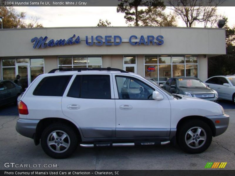 Nordic White / Gray 2004 Hyundai Santa Fe LX