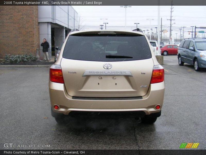 Sandy Beach Metallic / Sand Beige 2008 Toyota Highlander 4WD