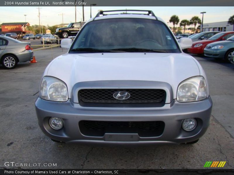 Nordic White / Gray 2004 Hyundai Santa Fe LX