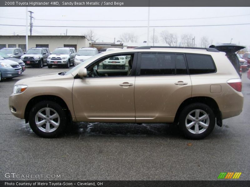 Sandy Beach Metallic / Sand Beige 2008 Toyota Highlander 4WD