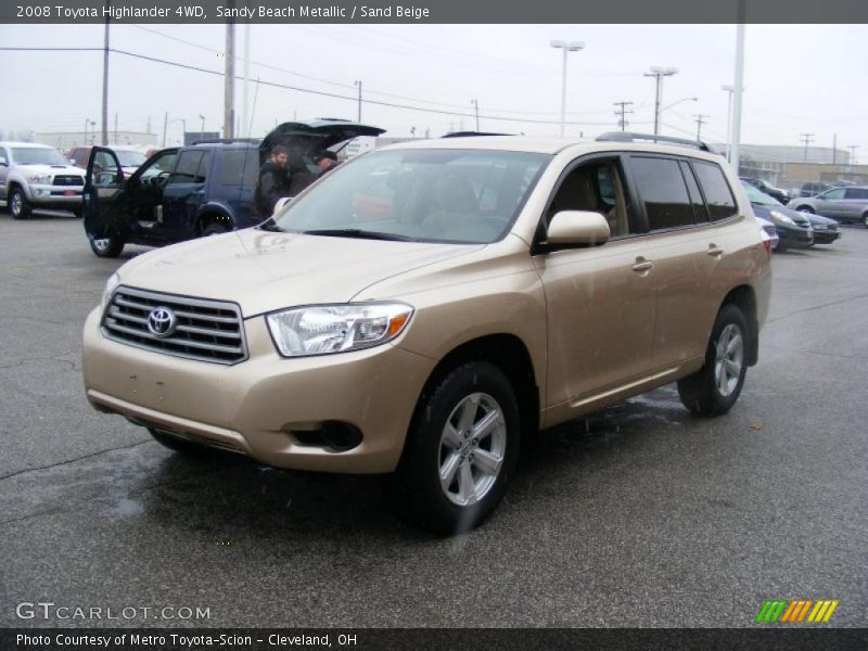 Sandy Beach Metallic / Sand Beige 2008 Toyota Highlander 4WD