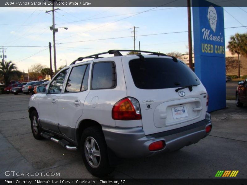 Nordic White / Gray 2004 Hyundai Santa Fe LX