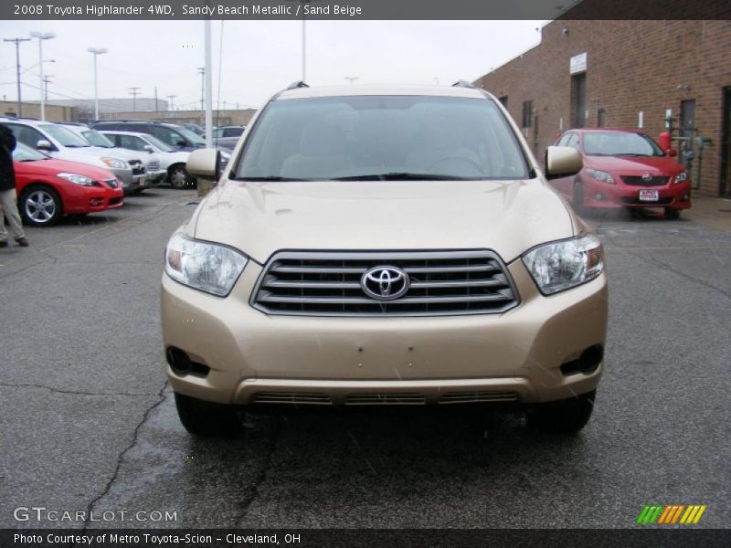 Sandy Beach Metallic / Sand Beige 2008 Toyota Highlander 4WD