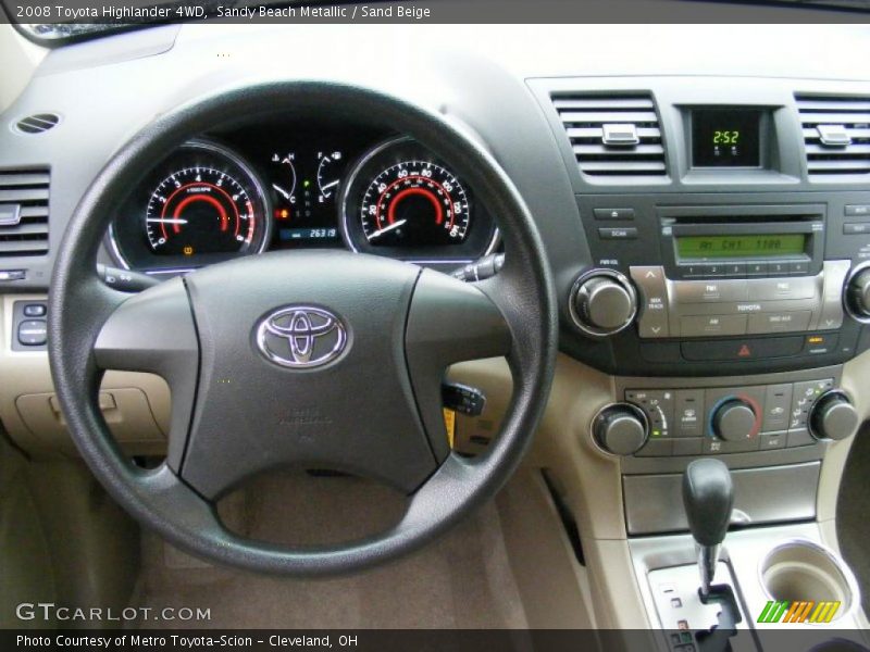 Sandy Beach Metallic / Sand Beige 2008 Toyota Highlander 4WD