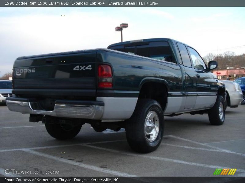 Emerald Green Pearl / Gray 1998 Dodge Ram 1500 Laramie SLT Extended Cab 4x4