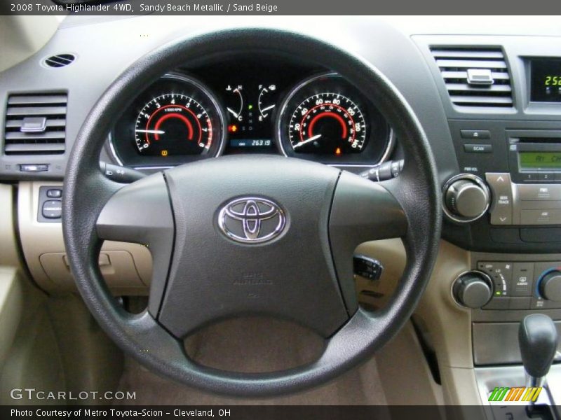 Sandy Beach Metallic / Sand Beige 2008 Toyota Highlander 4WD