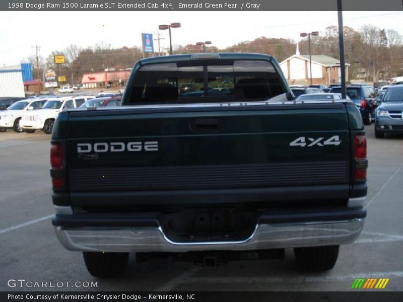 Emerald Green Pearl / Gray 1998 Dodge Ram 1500 Laramie SLT Extended Cab 4x4