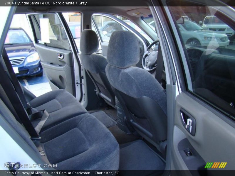 Nordic White / Gray 2004 Hyundai Santa Fe LX