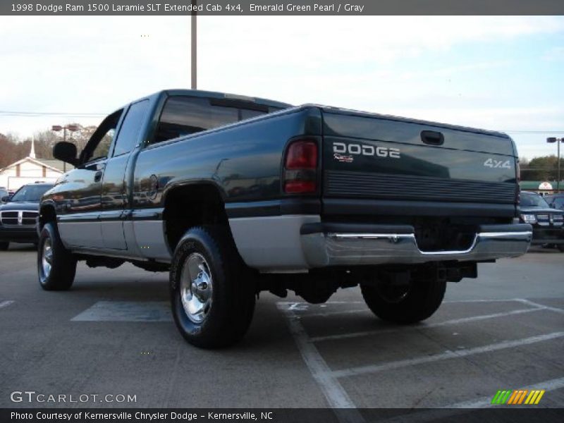 Emerald Green Pearl / Gray 1998 Dodge Ram 1500 Laramie SLT Extended Cab 4x4