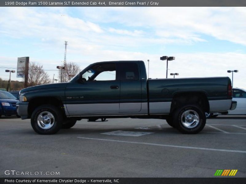 Emerald Green Pearl / Gray 1998 Dodge Ram 1500 Laramie SLT Extended Cab 4x4