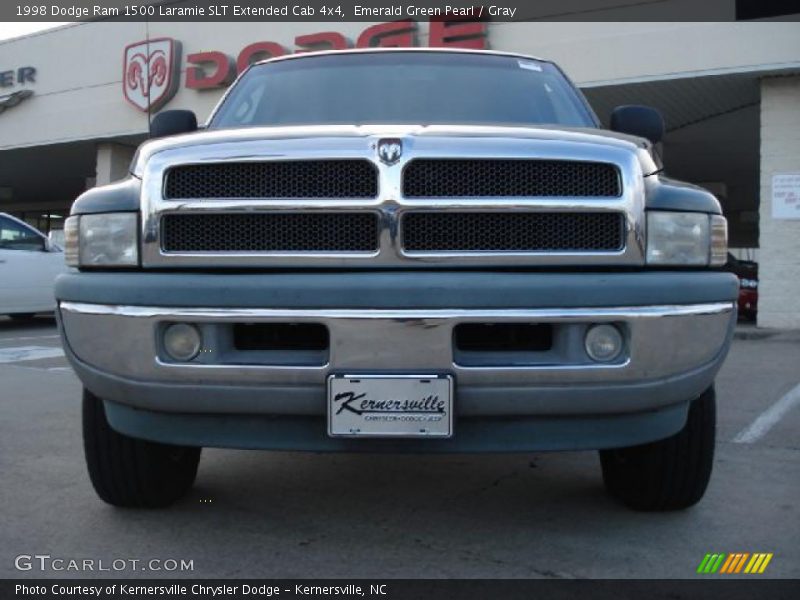 Emerald Green Pearl / Gray 1998 Dodge Ram 1500 Laramie SLT Extended Cab 4x4
