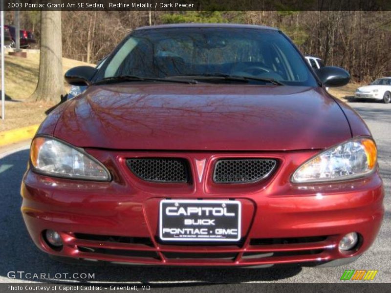 Redfire Metallic / Dark Pewter 2003 Pontiac Grand Am SE Sedan