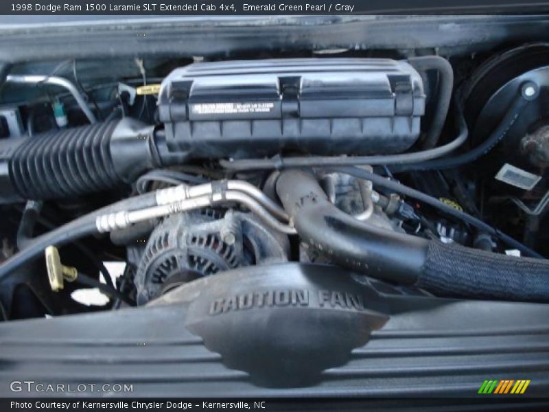 Emerald Green Pearl / Gray 1998 Dodge Ram 1500 Laramie SLT Extended Cab 4x4