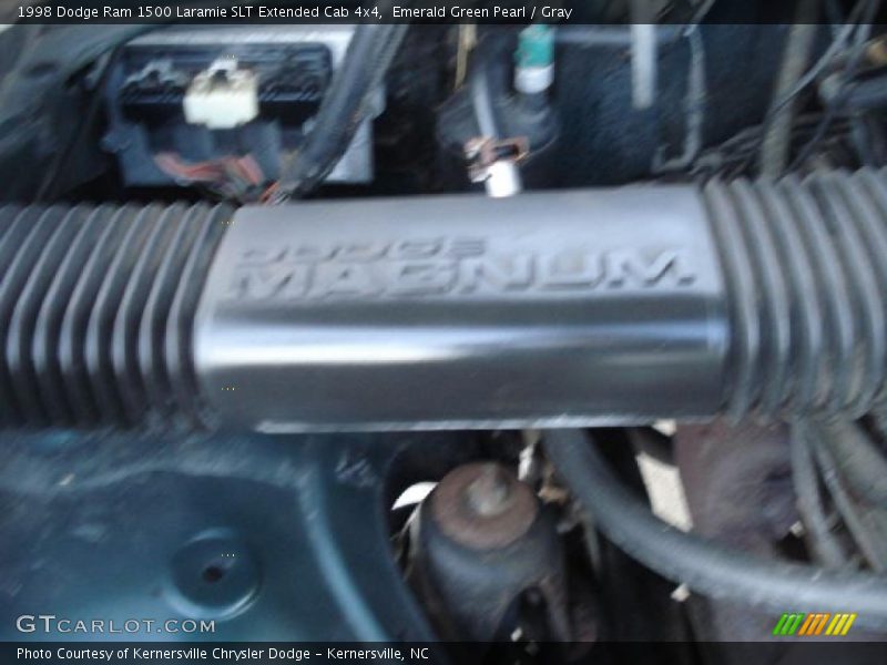 Emerald Green Pearl / Gray 1998 Dodge Ram 1500 Laramie SLT Extended Cab 4x4