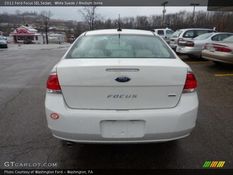 White Suede / Medium Stone 2011 Ford Focus SEL Sedan