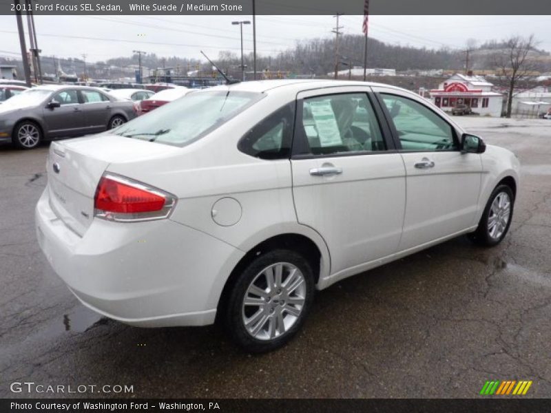 White Suede / Medium Stone 2011 Ford Focus SEL Sedan