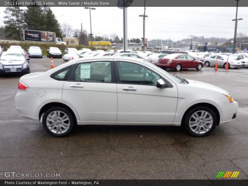 White Suede / Medium Stone 2011 Ford Focus SEL Sedan