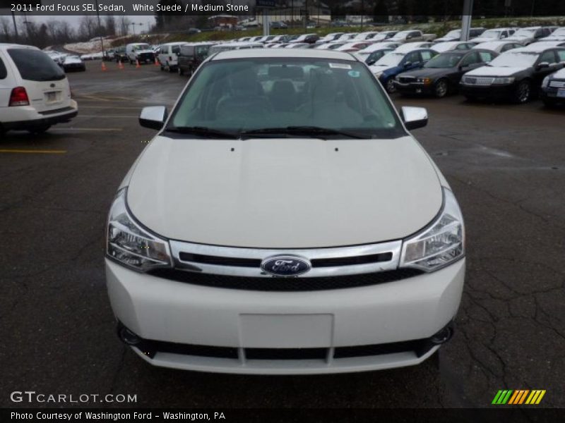 White Suede / Medium Stone 2011 Ford Focus SEL Sedan