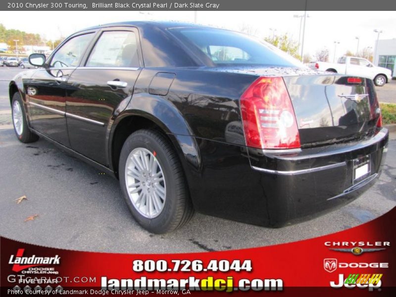 Brilliant Black Crystal Pearl / Dark Slate Gray 2010 Chrysler 300 Touring