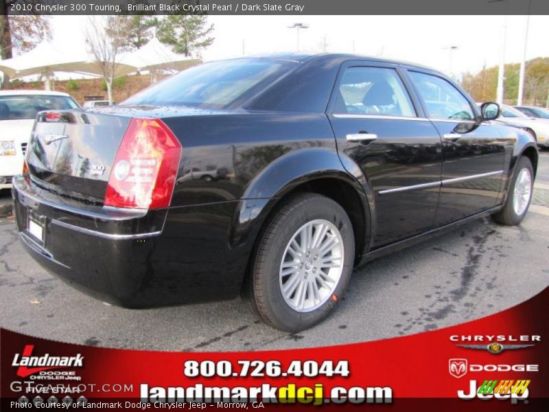 Brilliant Black Crystal Pearl / Dark Slate Gray 2010 Chrysler 300 Touring