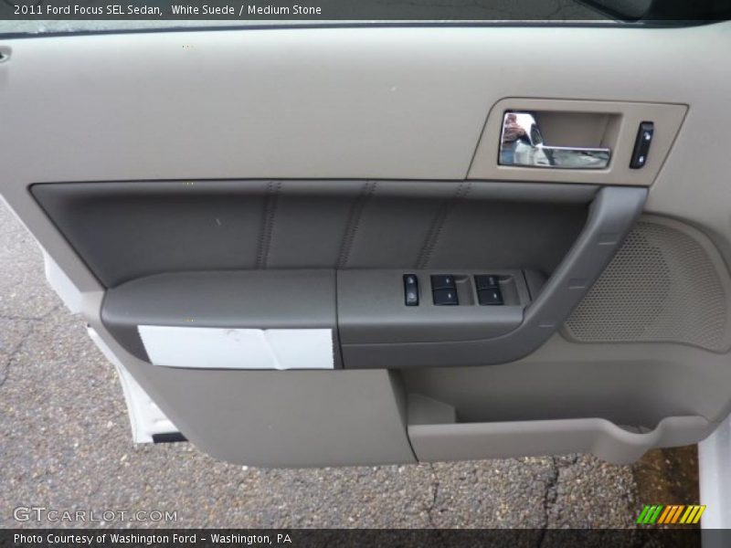 White Suede / Medium Stone 2011 Ford Focus SEL Sedan