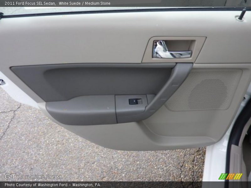 White Suede / Medium Stone 2011 Ford Focus SEL Sedan