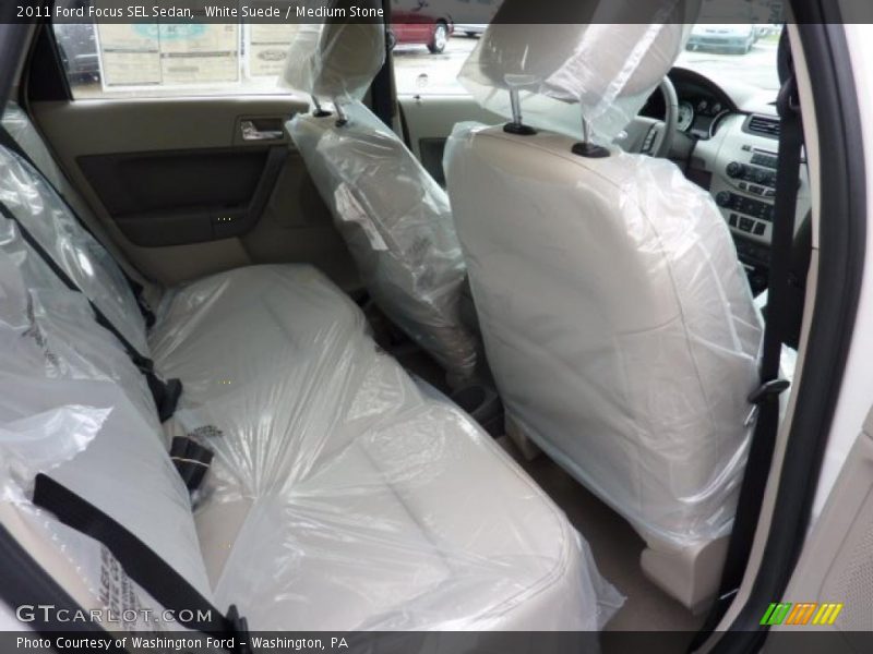 White Suede / Medium Stone 2011 Ford Focus SEL Sedan
