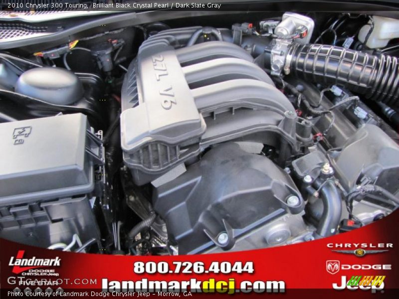 Brilliant Black Crystal Pearl / Dark Slate Gray 2010 Chrysler 300 Touring