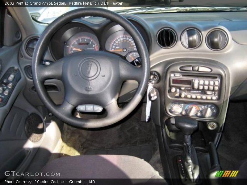 Redfire Metallic / Dark Pewter 2003 Pontiac Grand Am SE Sedan