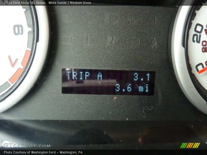 White Suede / Medium Stone 2011 Ford Focus SEL Sedan