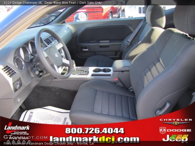 Deep Water Blue Pearl / Dark Slate Gray 2010 Dodge Challenger SE