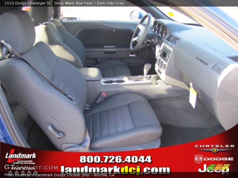 Deep Water Blue Pearl / Dark Slate Gray 2010 Dodge Challenger SE