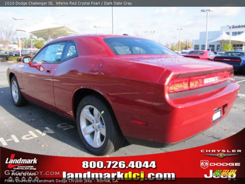 Inferno Red Crystal Pearl / Dark Slate Gray 2010 Dodge Challenger SE