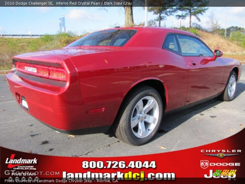 Inferno Red Crystal Pearl / Dark Slate Gray 2010 Dodge Challenger SE