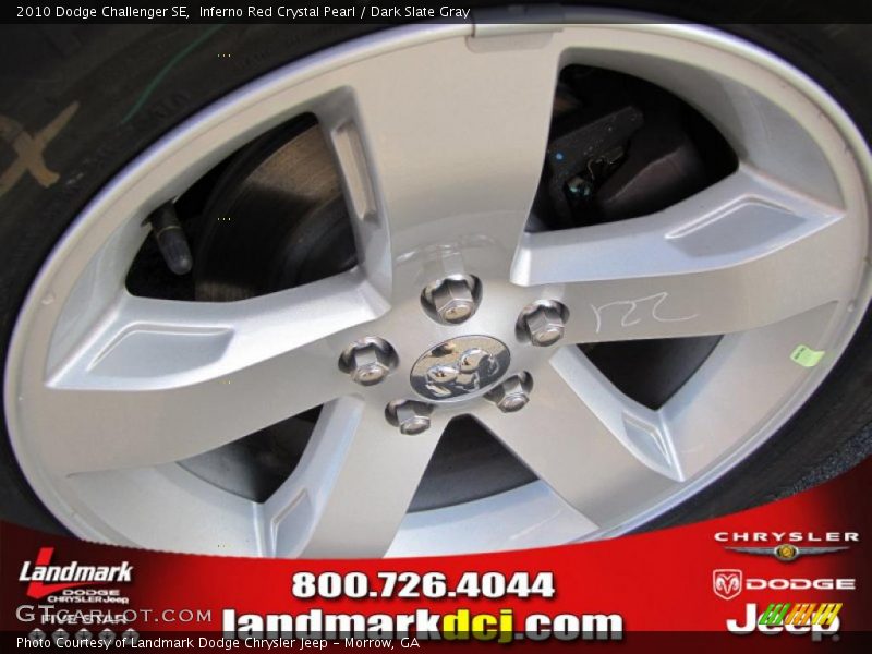 Inferno Red Crystal Pearl / Dark Slate Gray 2010 Dodge Challenger SE