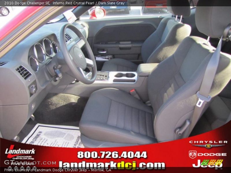 Inferno Red Crystal Pearl / Dark Slate Gray 2010 Dodge Challenger SE