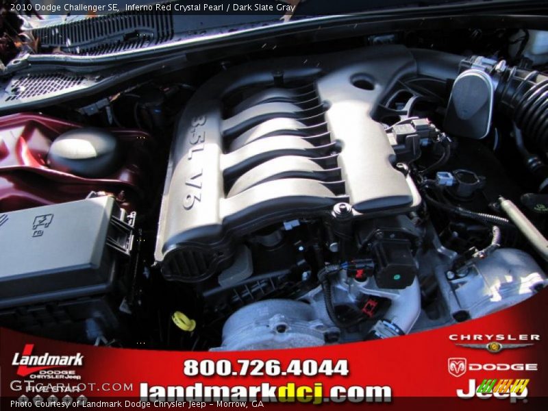 Inferno Red Crystal Pearl / Dark Slate Gray 2010 Dodge Challenger SE