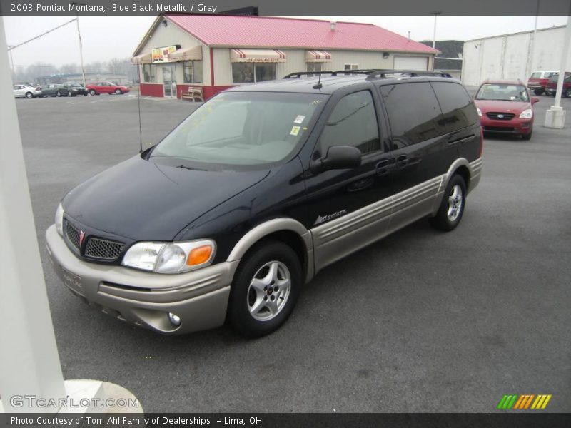 Blue Black Metallic / Gray 2003 Pontiac Montana