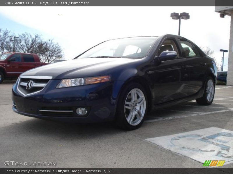 Royal Blue Pearl / Parchment 2007 Acura TL 3.2